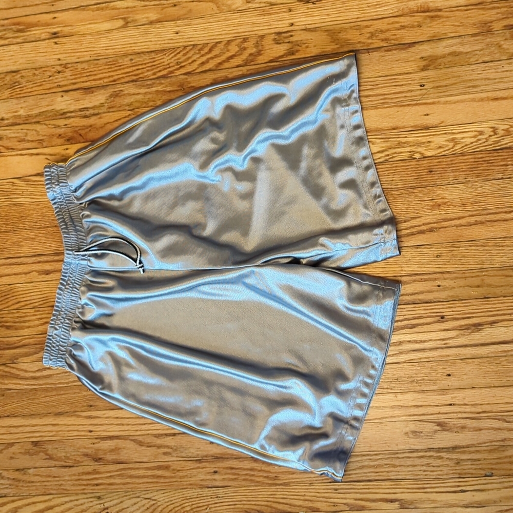 Reversible Reebok Athletic Shorts. Silver. Medium